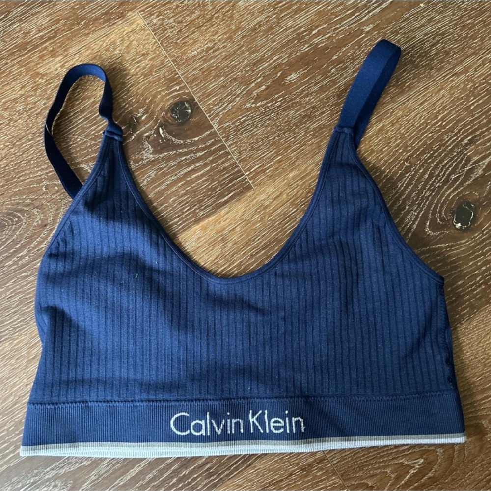 Calvin Klein Navy Sports Bra